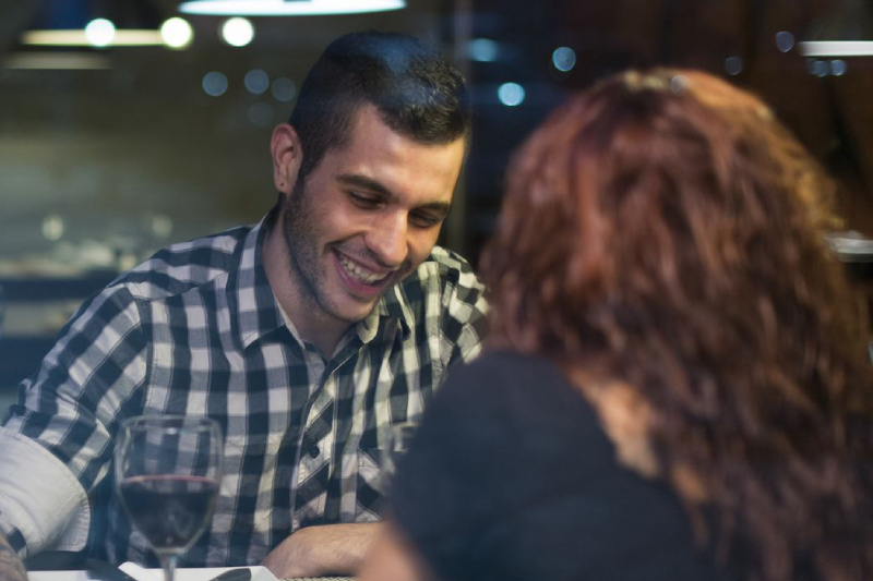 Happy Speed Dating Couple Meeting In Providence